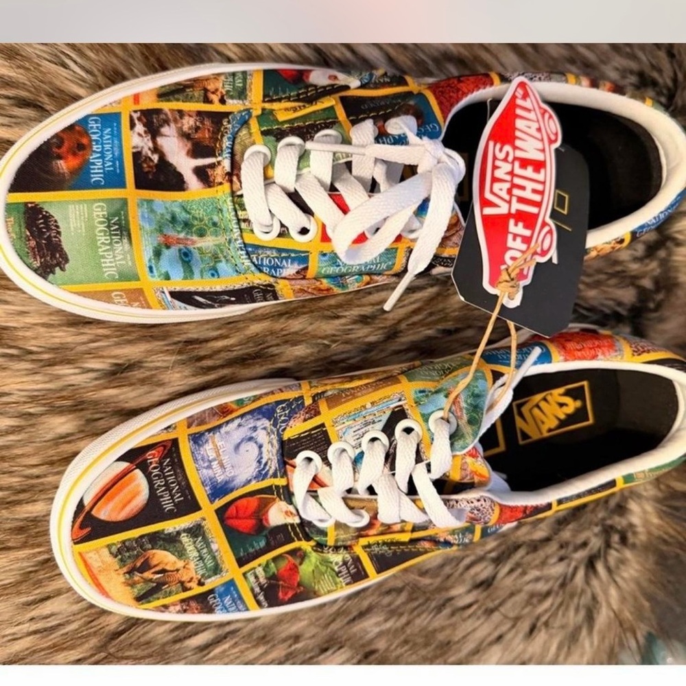 Vans Multicolor National Geographic Print Canvas Sneakers